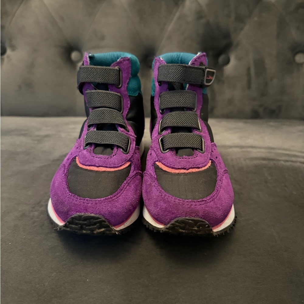 L.L. Bean Kids Purple and Black Sneakers